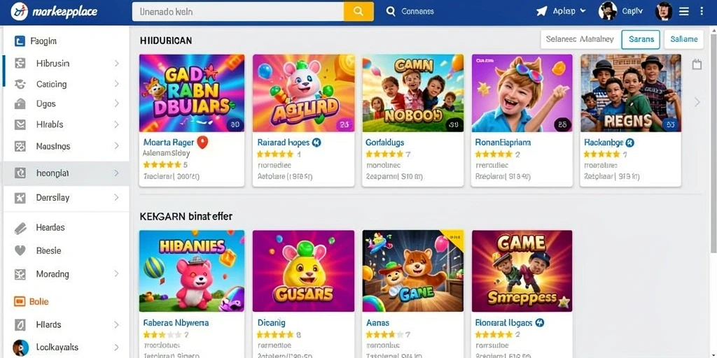 Pemandangan indah dalam game yang memukau.