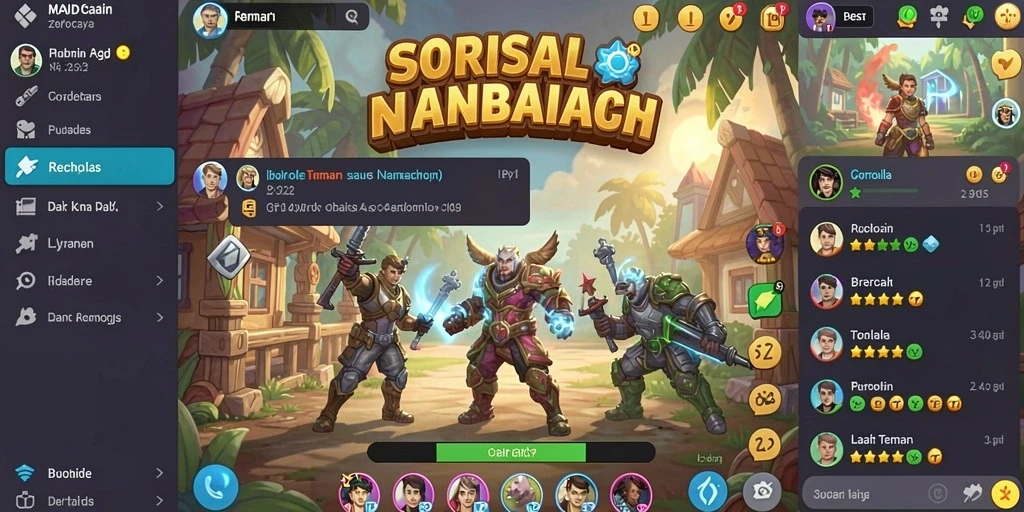 Fitur multiplayer untuk bermain dengan teman.