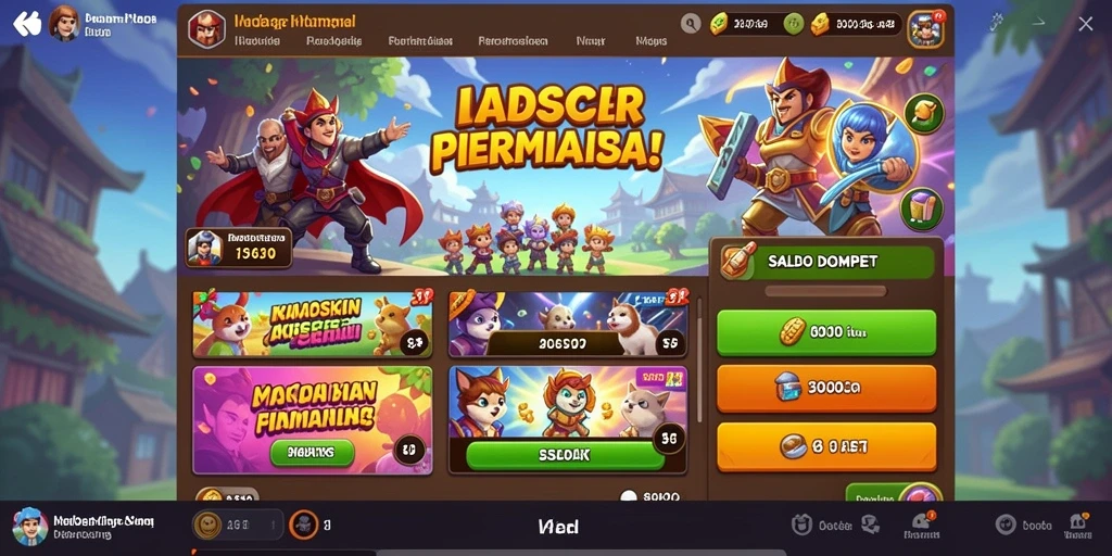 Tangkapan layar dari menu utama HINOTOTO.