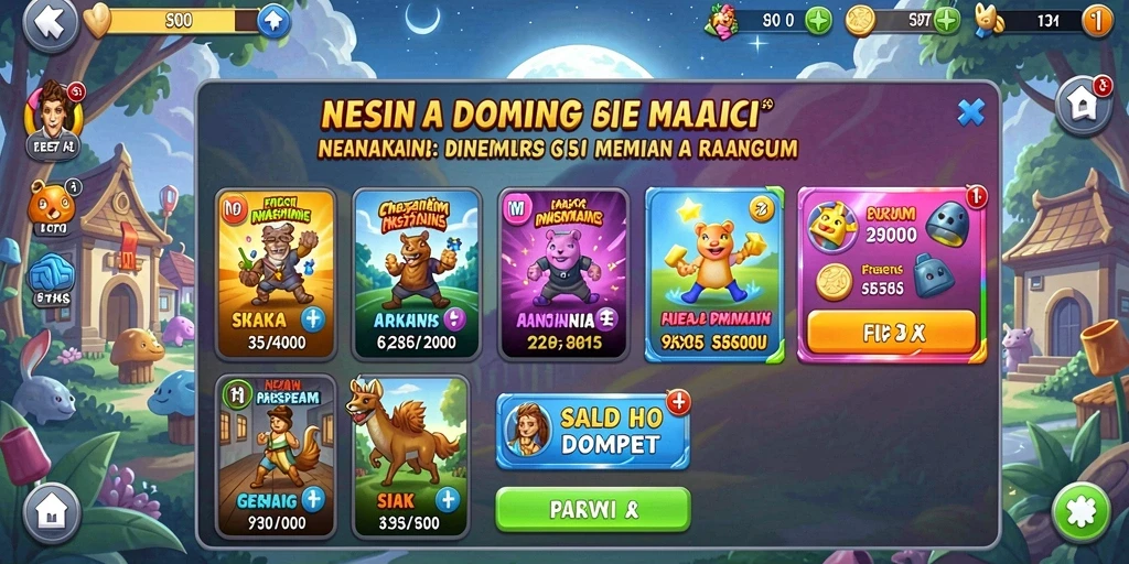 Menu utama yang mudah dinavigasi.