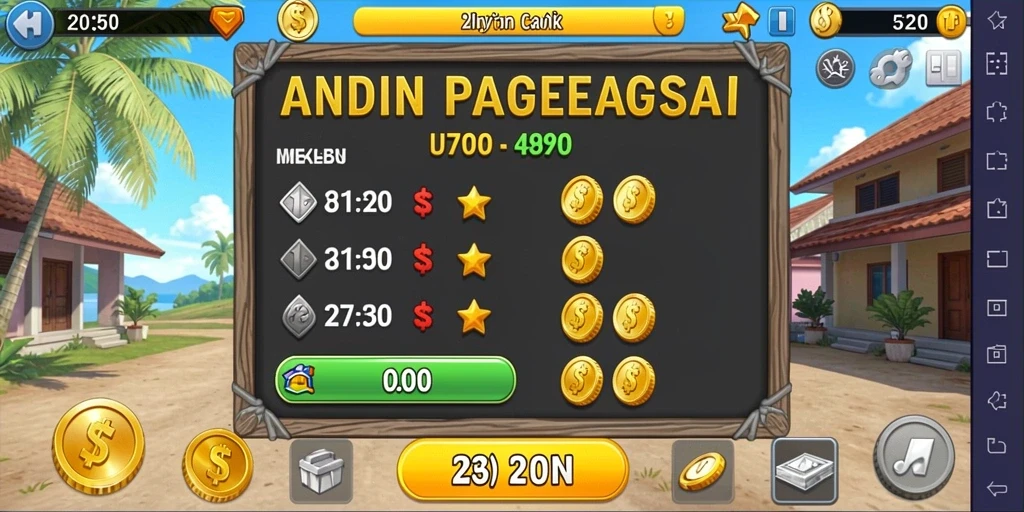 Peringkat leaderboard yang memperlihatkan para pemain terbaik.