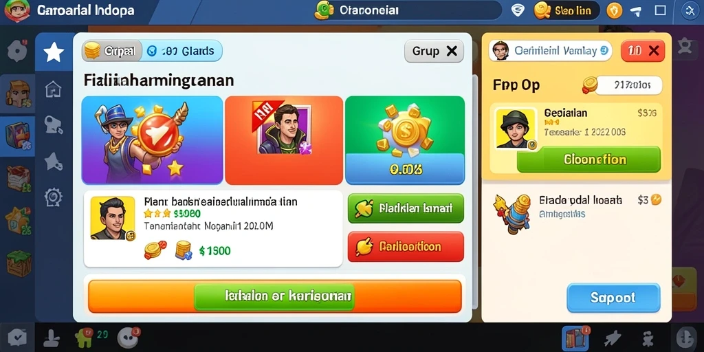 Fitur sosial yang memungkinkan interaksi dengan pemain lain.