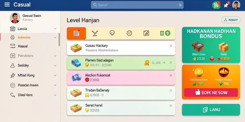 Misi yang menantang dan beragam dengan hadiah menarik.